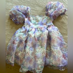 Audre Parks + Feancesca’s collab off the shoulder tulle dress